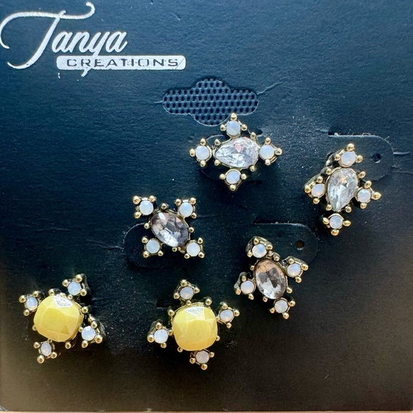 High-End Department Store Designer One of Kind Statement Earrings - Picture 2 of 5